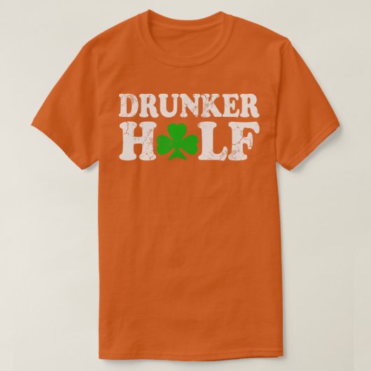 Dronker Half Couples St Patricks Day Iers T-shirt (Design voorkant)