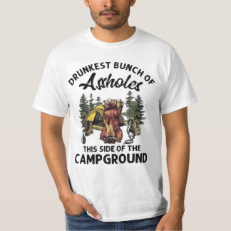 Dronkste groep Asshols-compagnie T-shirt