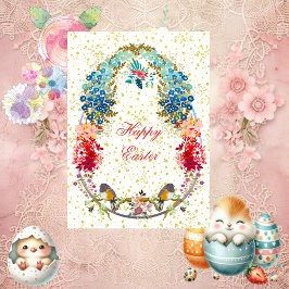 Droofvogels met braal begroet als decoratief goed  feestdagenkaart