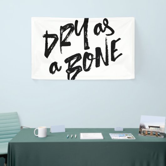 Droog als bottelingen spandoek (Beurs)