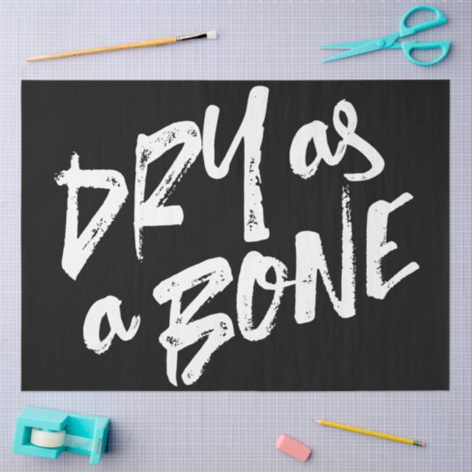 Droog als bottelingen tissuepapier (Craft)