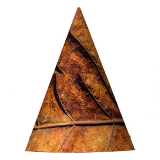 Droog blad: natuurlijke textuur achtergrond. feesthoedjes