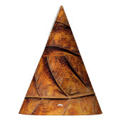 Droog blad: natuurlijke textuur achtergrond. feesthoedjes (Links)