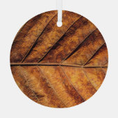 Droog blad: natuurlijke textuur achtergrond. glas ornament (Achterkant)