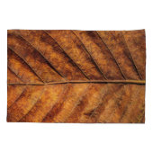 Droog blad: natuurlijke textuur achtergrond. kussensloop (Achterkant)