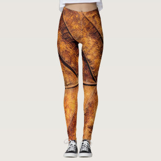 Droog blad: natuurlijke textuur achtergrond. leggings