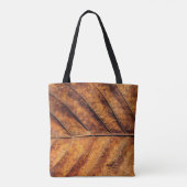 Droog blad: natuurlijke textuur achtergrond. tote bag (Achterkant)