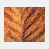 Droog bladtextuurachtergrond fleece deken (Voorkant (Horizontaal))