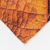 Droog bladtextuurachtergrond fleece deken (Hoek)