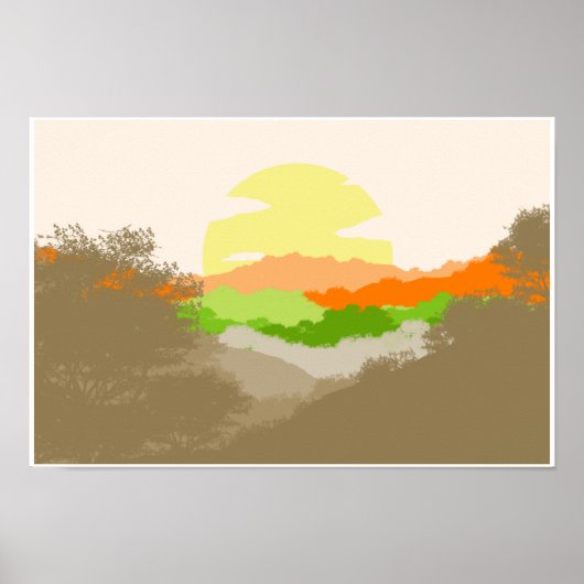 Droog bos poster (Voorkant)