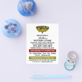 Droog Bowl, aardewinkel, pottenadvertentie Flyer (Enkel)