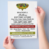 Droog Bowl, aardewinkel, pottenadvertentie Flyer (Hand)