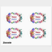 Droog braal motif vogelpest ovale sticker (Vel)