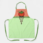 Droog chocolade aardbeiengepersonaliseerde keuken schort (Voorkant)