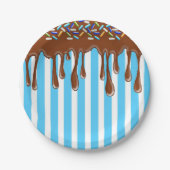 Droog chocolade met Bord van sproeinevel (Voorkant)