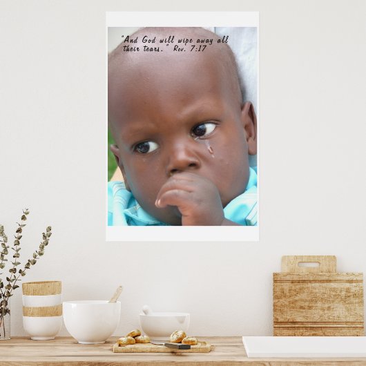 Droog die tranen. poster (Keuken)