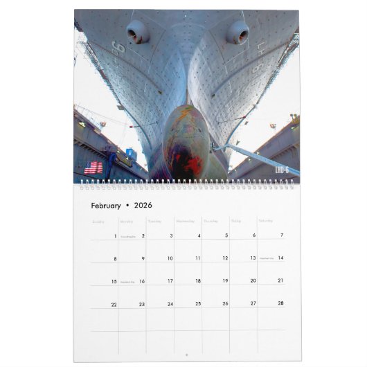 DROOG DOCK! - Amerikaanse zeeschepen Kalender (Feb 2026)