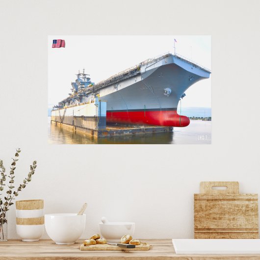 DROOG DOCK! - Amerikaanse zeeschepen Poster (Keuken)