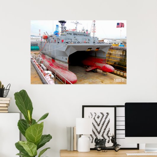 DROOG DOCK! - Amerikaanse zeeschepen Poster (Thuiskantoor)