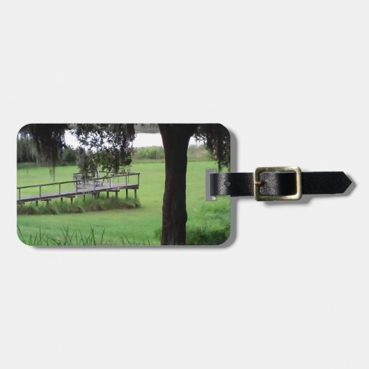 Droog dok uitzicht bagagelabel (Voorkant horizontaal)