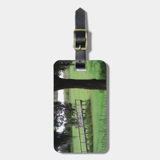 Droog dok uitzicht bagagelabel (Voorkant verticaal)