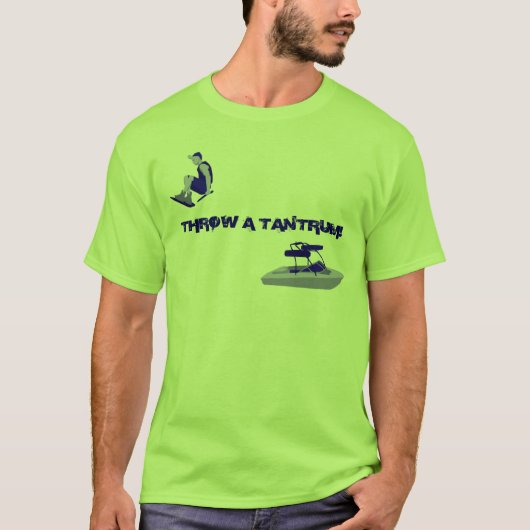 DROOG EEN TANTRUM. T-SHIRT (Voorkant)