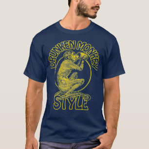 DROOG GELD STIJL KUNG FU BOXING 70 S SAKE T-SHIRT