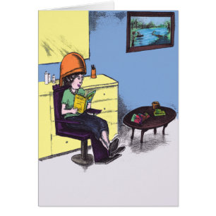 Droog haar in een Beauty Salon