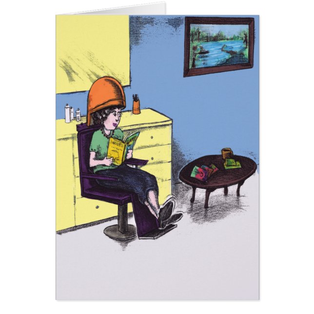 Droog haar in een Beauty Salon (Voorkant)