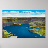Droog Herfst- en Herfsten meer, Grand Coulee Dam Poster (Voorkant)