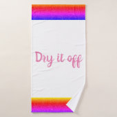 Droog het van de Rainbow Sparkle Bath Towel Badhanddoek (Badhanddoek)