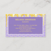 Droog honingraat honingraat honingbijen visitekaartje (Achterkant)