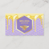 Droog honingraat honingraat honingbijen visitekaartje (Voorkant)