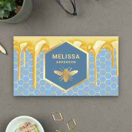 Droog honingraat honingraat honingbijen visitekaartje