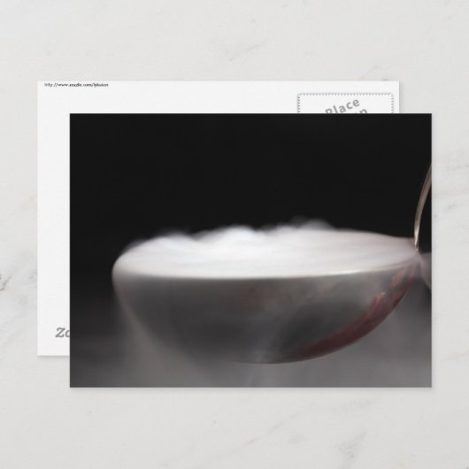 Droog ijs in een zak briefkaart (Voorkant / Achterkant)