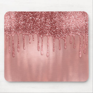 Droog in Roos Gold Glitter  Roze schijven Muismat