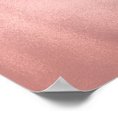 Droog in Roos Gold Glitter  Roze schijven Poster (Hoek)