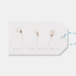 Droog inkttekencadeau voor gebak met druppeltjes l cadeaulabel