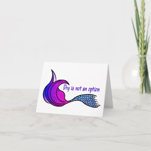 Droog is geen Kaart voor notities die leeg is (Voorkant)