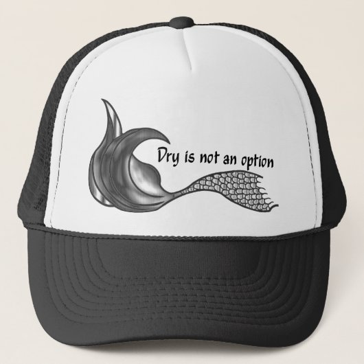 Droog is geen optie Chrome stijl Trucker Pet (Voorkant)