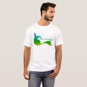 Droog is geen optie in schaduwen van groen t-shirt (Voorkant volledig)