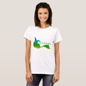 Droog is geen optie in schaduwen van groen t-shirt (Voorkant volledig)