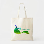 Droog is geen optie in schaduwen van groen tote bag (Voorkant)