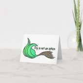 Droog is geen optie Oranje/Groene Nota Kaart (Voorkant)