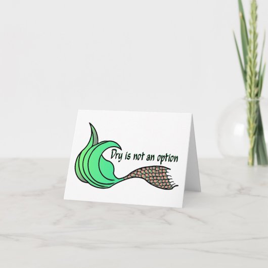 Droog is geen optie Oranje/Groene Nota Kaart (Voorkant)