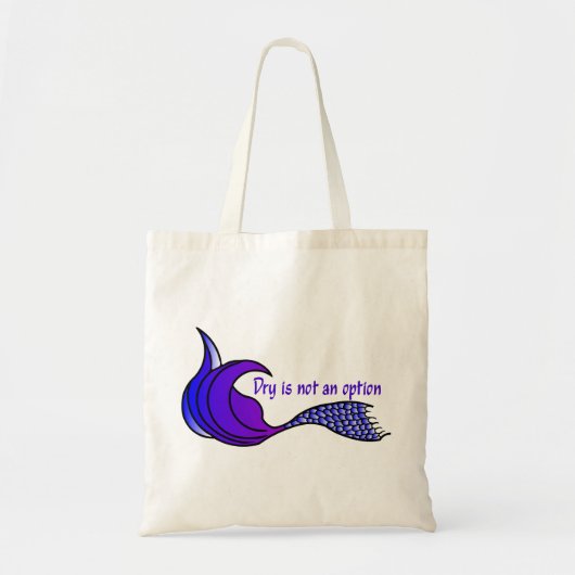 Droog Is Geen Optie Paars Tote Bag (Voorkant)