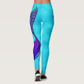 Droog is geen optie turquoise leggings (Achterkant)