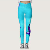Droog is geen optie turquoise leggings (Voorkant)