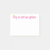 Droog is geen Option-tekst Post-it® Notes (Voorkant)