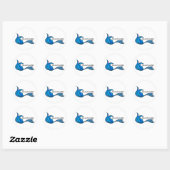 Droog is geen optioneel blauwe sticker van de zeem (Vel)